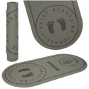 Mata fitness do ćwiczeń jogi wygłuszająca antypoślizgowa 125x61,5x0,6 cm szara