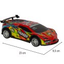 Samochód RC sportowy zdalnie sterowany na pilot auto wyścigowe drift z LED światłami czerwony