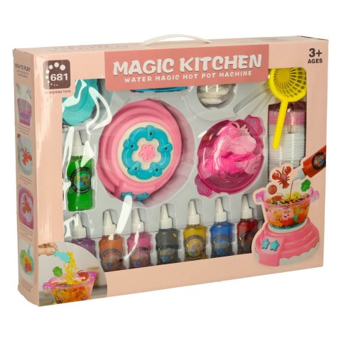 Zestaw kreatywny magiczna kuchnia 62el róż OUTLET