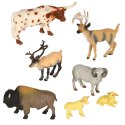 Figurki zwierząt zwierzęta zoo safari farma akcesoria skrzynka 28 elementów