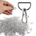 Karabińczyk do kluczy smyczy torebki breloka metalowy rybka 20mm zestaw 500 sztuk