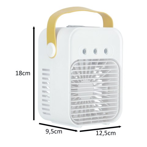 Klimator przenośny klimatyzer biurkowy mini klimatyzator na wodę 3w1 USB LED