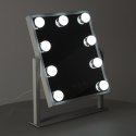 Lusterko do makijażu 9 LED z żarówkami USB 25x30cm