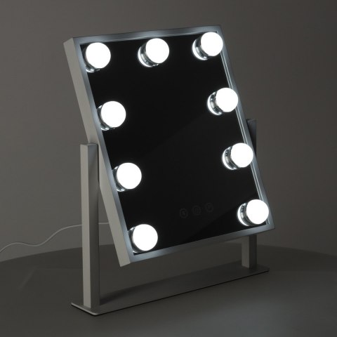 Lusterko do makijażu 9 LED z żarówkami USB 25x30cm