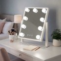 Lusterko do makijażu 9 LED z żarówkami USB 25x30cm