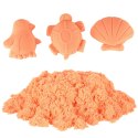 Piasek sensoryczny dla dzieci 1kg w woreczku pomarańczowy
