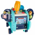 Słonik tablica manipulacyjna montessori wbijak sorter klocki młotek 26cm