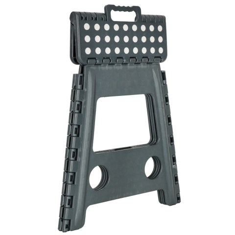 Stołek taboret składany antypoślizgowy 39,5 cm ciemny szary