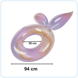 Kółko do pływania koło dmuchane syrena z brokatem galaxy 94 cm XXL max 60kg