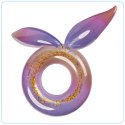 Kółko do pływania koło dmuchane syrena z brokatem galaxy 94 cm XXL max 60kg