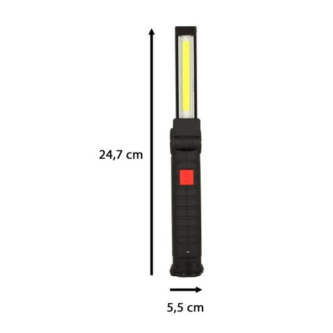 Latarka warsztatowa USB COB magnes akumulator