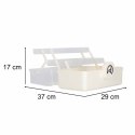 Organizer na leki pojemnik pudełko kasetka apteczka duży XL na zamek skrzynka 29x19x15,5 cm