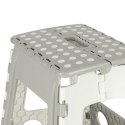 Stołek taboret składany antypoślizgowy wysoki 39,5 cm jasny szary