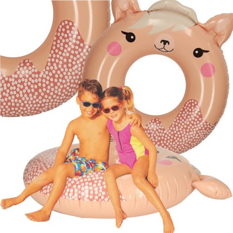 INTEX 59266 Kółko do pływania koło dmuchane ponton plażowy lama max 40kg 76 cm
