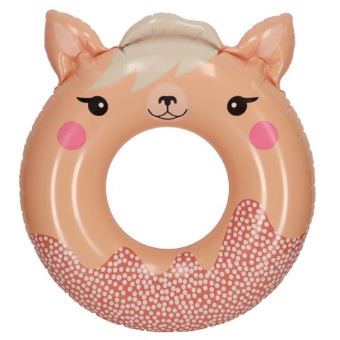 INTEX 59266 Kółko do pływania koło dmuchane ponton plażowy lama max 40kg 76 cm
