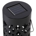 Lampa solarna ogrodowa ażurowa latarenka lampion LED czujnik zmierzchu wbijana 4szt.