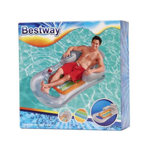 Materac dmuchany fotel BESTWAY 43028 szary