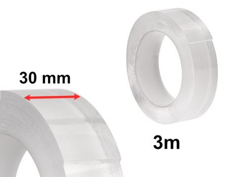 Taśma dwustronna samoprzylepna wodoodporna 30mmx3m