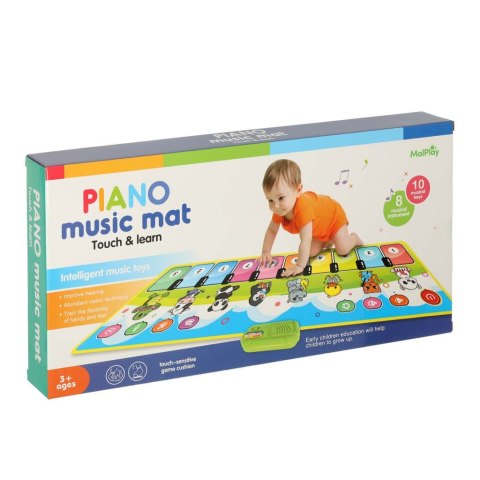 Mata muzyczna interaktywna pianinko z nagrywaniem