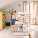 Kuchnia dla dzieci drewniana MDF MODERN CLASSIC akcesoria 82cm szara