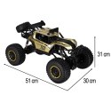 Samochód zdalnie sterowany 2,4GHz 1:8 51cm metal złoty