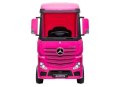 Auto Na Akumulator Mercedes Actros Ciężarówka Pilot MP3 LED Różowy 4x4