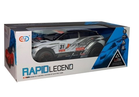 Auto Rajdowe Wyścigowe Sportowe Zdalnie Sterowane RC 1:10 Białe