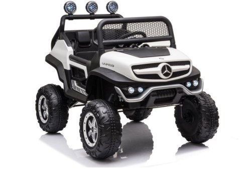 Pojazd na Akumulator Mercedes Unimog S Światła LED MP3 Pilot Biały
