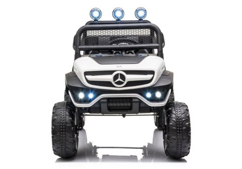 Pojazd na Akumulator Mercedes Unimog S Światła LED MP3 Pilot Biały