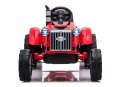 Traktor na Akumulator z Przyczepą CH9959 Światła LED Pilot Radio Czerwony