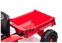 Traktor na Akumulator z Przyczepą CH9959 Światła LED Pilot Radio Czerwony