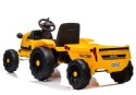 Traktor na Akumulator z Przyczepą CH9959 Światła LED Pilot Radio Żółty