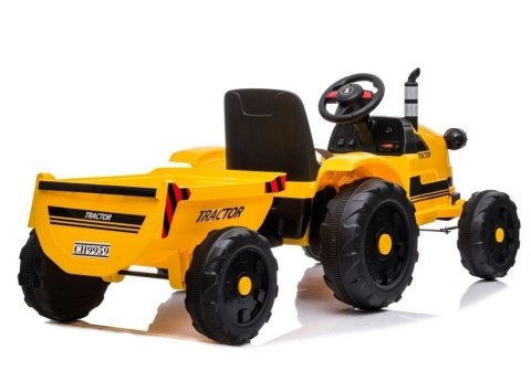 Traktor na Akumulator z Przyczepą CH9959 Światła LED Pilot Radio Żółty