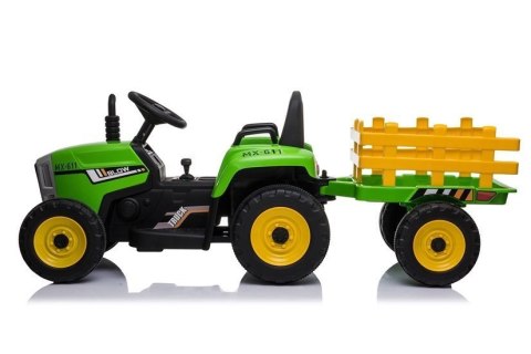 Traktor na Akumulator z Przyczepą XMX611 Pilot Światła LED Zielony