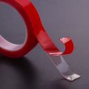 Taśma dwustronna samoprzylepna akrylowa montażowa transparentna mocna 10mm x 3m