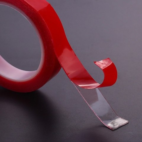 Taśma dwustronna samoprzylepna akrylowa montażowa transparentna mocna 10mm x 3m