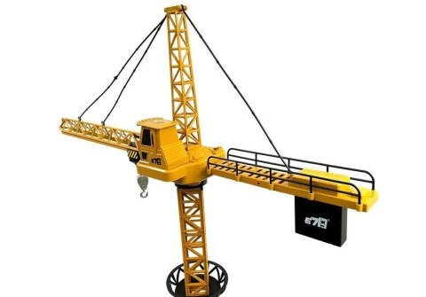 Dźwig Budowlany Żuraw Zdalnie sterowany R/C Obrót 680° Kask 128cm