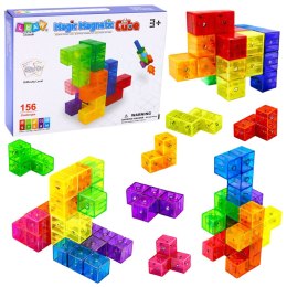 Klocki Magnetyczne Układanka Magic Cube 156 Kart Z Wyzwaniami 9 el.