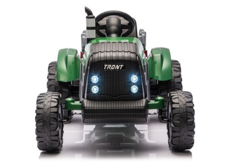 Traktor Na Akumulator CH9959B Z Przyczepą Ciemno Zielony 24V