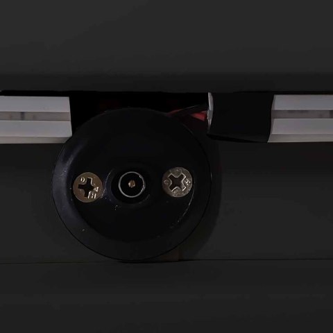 Szafka nocna wisząca szuflady oświetlenie LED USB ładowanie głośnik Bluetooth czarna