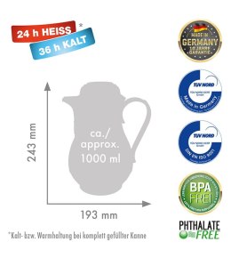 Dzbanek termos ROTPUNKT 330 1 l titan