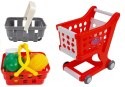 Zestaw Sklepowy Kasa Fiskalna Z Wózkiem Koszyki Akcesoria Spożywcze
