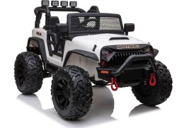 Auto Terenowe Na Akumulator Jeep JC666 Światła LED MP3 Pilot Biały
