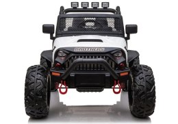 Auto Terenowe Na Akumulator Jeep JC666 Światła LED MP3 Pilot Biały