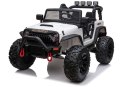 Auto Terenowe Na Akumulator Jeep JC666 Światła LED MP3 Pilot Biały