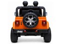 Auto na Akumulator Jeep Rubicon Światła LED MP3 Pilot 4x4 Pomarańczowy