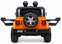 Auto na Akumulator Jeep Rubicon Światła LED MP3 Pilot 4x4 Pomarańczowy