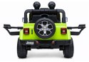 Auto na Akumulator Jeep Rubicon Światła LED MP3 Pilot 4x4 Zielony