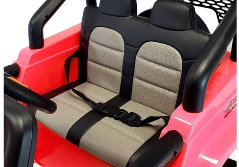 Auto na Akumulator S2388 Pilot Światła LED Radio Jeep Czerwony 4x45W