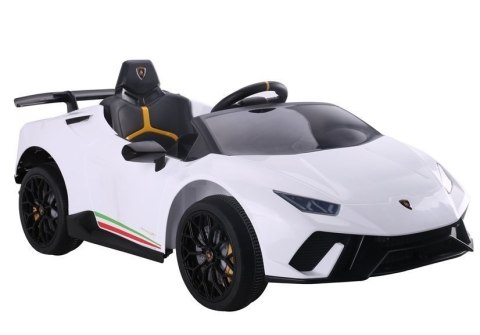 Auto na akumulator Lamborghini Huracan Pilot Światła LED MP3 Białe